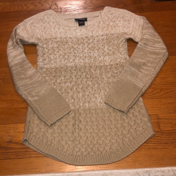 Hooked Up by IOT Sweaters - Xsmall women’s tan sweater